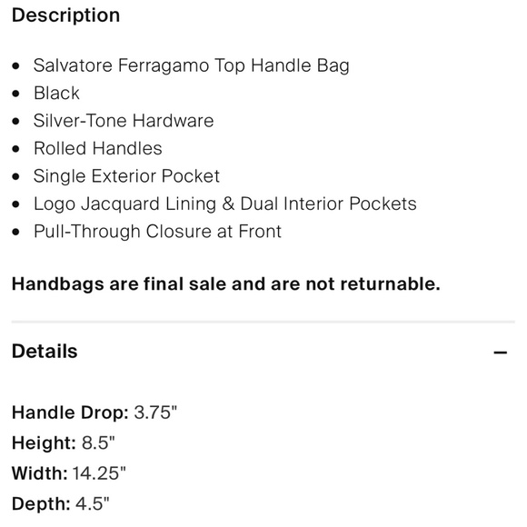 AUTHENTIC SALVATORE FERRAGAMO HANDBAGS - Picture 5 of 6